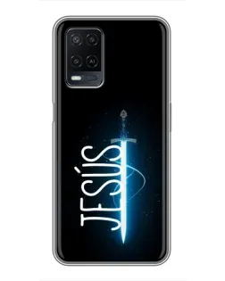 Чехол для OPPO A54 с картинкой «Меч Духа Jesus»