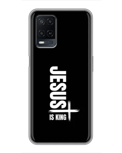 Чехол для OPPO A54 с картинкой «Вертикаль веры Jesus»
