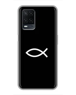 Чехол для OPPO A54 с картинкой «Символ рыбы Jesus»