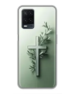 Чехол для OPPO A54 с картинкой «Оливковая ветвь»