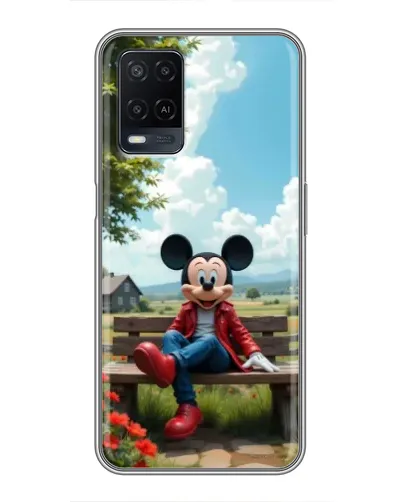 Чехол для OPPO A54 с картинкой «Микки на скамейке» Чехол для OPPO A54 с картинкой «Микки на скамейке»
