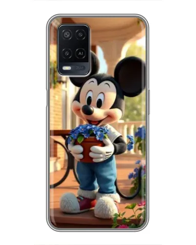 Чехол для OPPO A54 с картинкой «Микки садовод» Чехол для OPPO A54 с картинкой «Микки садовод»