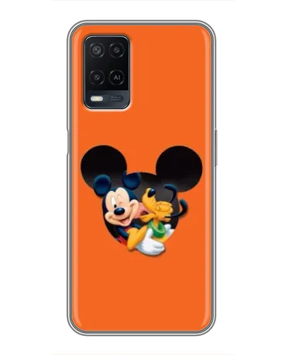 Чехол для OPPO A54 с картинкой «Сердце Микки Минни» Чехол для OPPO A54 с картинкой «Сердце Микки Минни»