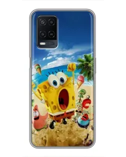 Чехол для OPPO A54 с картинкой «Развлечения на пляже»