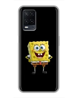 Чехол для OPPO A54 с картинкой «Классический Губка Боб»