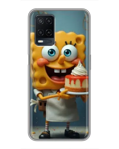 Чехол для OPPO A54 с картинкой «Повар Спанч Боб»