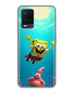 Чехол для OPPO A54 с картинкой «Спанч Боб под водой» Чехол для OPPO A54 с картинкой «Спанч Боб под водой»