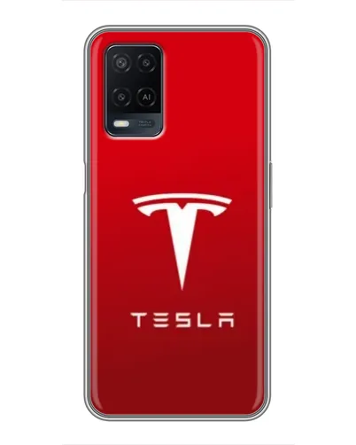 Чехол для OPPO A54 с картинкой «Tesla Red Classic» Чехол для OPPO A54 с картинкой «Tesla Red Classic»