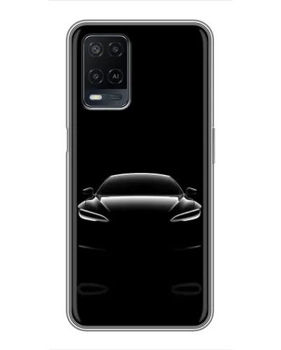 Чехол для OPPO A54 с картинкой «Силуэт Tesla Night» Чехол для OPPO A54 с картинкой «Силуэт Tesla Night»