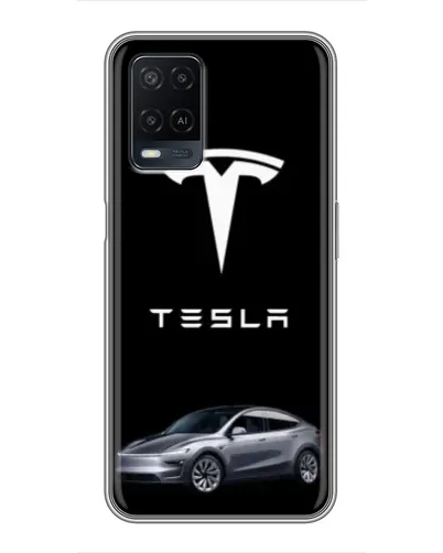 Чехол для OPPO A54 с картинкой «Tesla Model Y» Чехол для OPPO A54 с картинкой «Tesla Model Y»