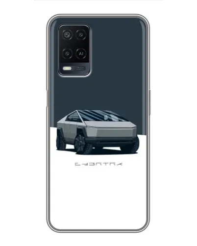 Чехол для OPPO A54 с картинкой «Серебристый Cybertruck Tesla» Чехол для OPPO A54 с картинкой «Серебристый Cybertruck Tesla»