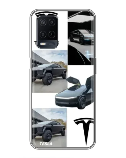 Чехол для OPPO A54 с картинкой «Коллаж Cybertruck Tesla» Чехол для OPPO A54 с картинкой «Коллаж Cybertruck Tesla»
