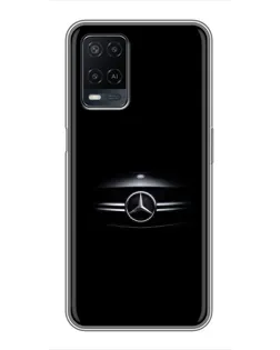 Чехол для OPPO A54 с картинкой «Mercedes — абстрактные линии»