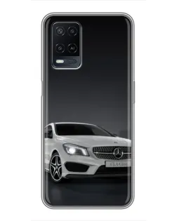 Чехол для OPPO A54 с картинкой «Mercedes AMG GT Silver»