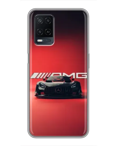 Чехол для OPPO A54 с картинкой «Mercedes AMG — красная линия»