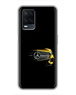 Чехол для OPPO A54 с картинкой «Mercedes — ретро стиль»