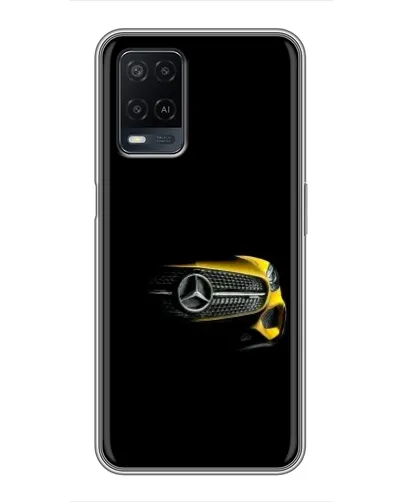 Чехол для OPPO A54 с картинкой «Mercedes — ретро стиль»