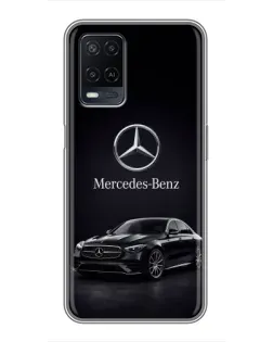 Чехол для OPPO A54 с картинкой «Mercedes — решетка радиатора»