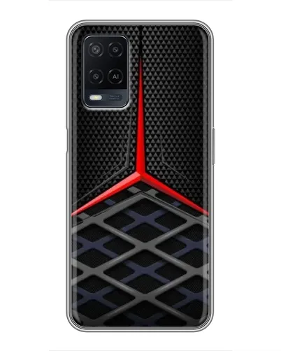 Чехол для OPPO A54 с картинкой «Mercedes Carbon Grid»