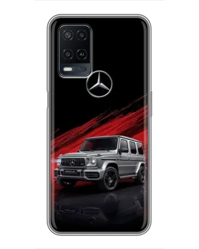 Чехол для OPPO A54 с картинкой «Mercedes G-Class красный»
