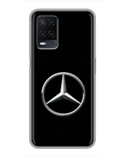 Чехол для OPPO A54 с картинкой «Mercedes классический лого»