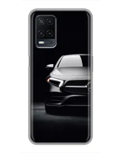 Чехол для OPPO A54 с картинкой «Свет фар Mercedes»