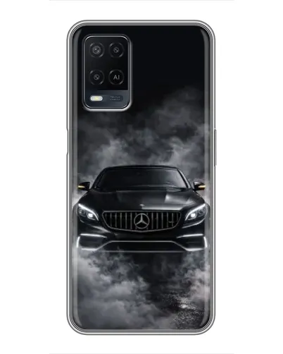 Чехол для OPPO A54 с картинкой «Mercedes в дыму»