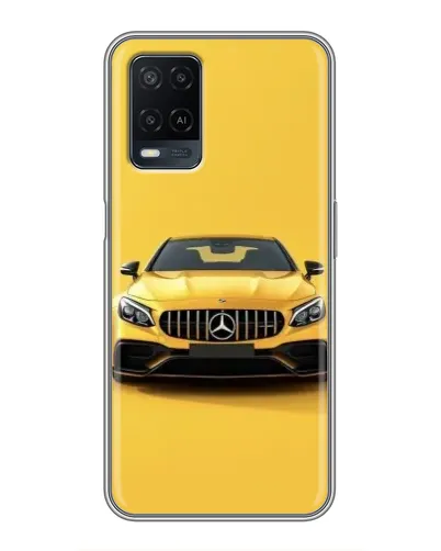 Чехол для OPPO A54 с картинкой «Желтый Mercedes GT»