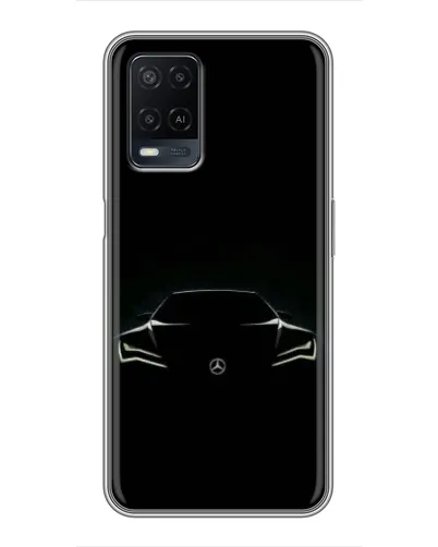 Чехол для OPPO A54 с картинкой «Mercedes — силуэт авто» Чехол для OPPO A54 с картинкой «Mercedes — силуэт авто»