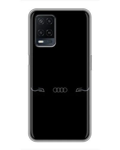 Чехол для OPPO A54 с картинкой «Audi — световой подпись»