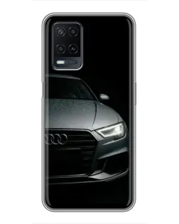 Чехол для OPPO A54 с картинкой «Audi — детализация кузова»