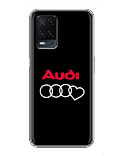 Чехол для OPPO A54 с картинкой «Логотип Audi Heart»