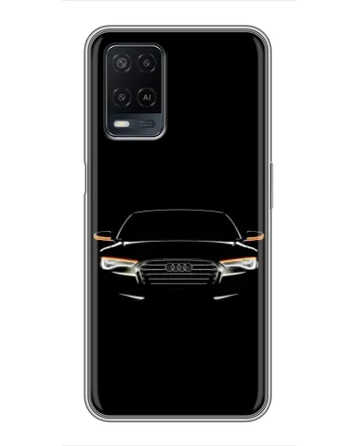 Чехол для OPPO A54 с картинкой «Audi — ночной контур»