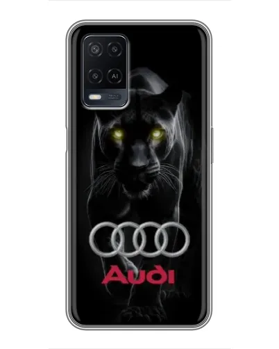 Чехол для OPPO A54 с картинкой «Пантера и Audi»