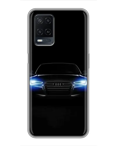 Чехол для OPPO A54 с картинкой «Audi в неоне»