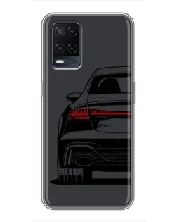 Чехол для OPPO A54 с картинкой «Задняя часть Audi — арт»
