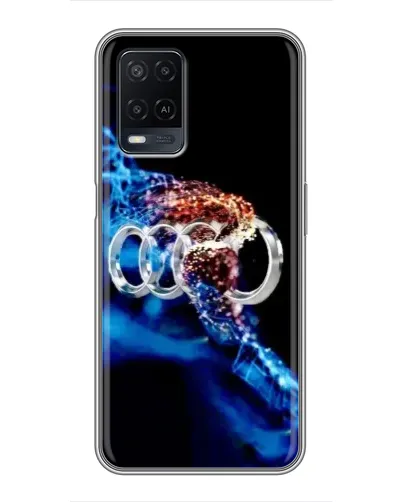 Чехол для OPPO A54 с картинкой «Энергия лого Audi»