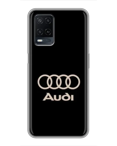 Чехол для OPPO A54 с картинкой «Audi — золотой логотип»