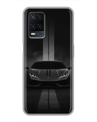 Чехол для OPPO A54 с картинкой «Lamborghini симметрия дорог»