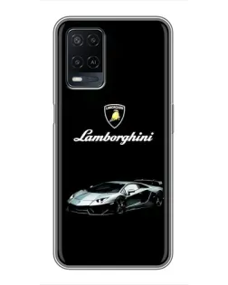 Чехол для OPPO A54 с картинкой «Логотип Lamborghini классика»