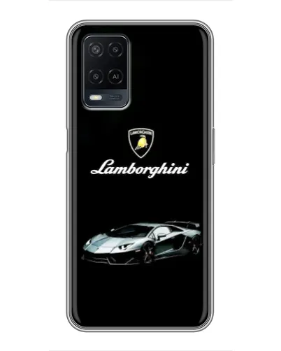 Чехол для OPPO A54 с картинкой «Логотип Lamborghini классика»