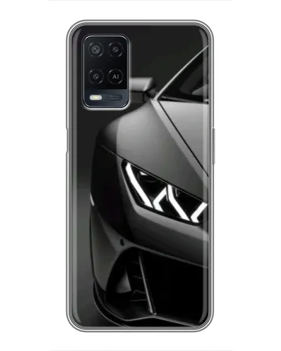 Чехол для OPPO A54 с картинкой «Lamborghini фары детализация»