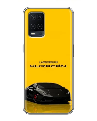 Чехол для OPPO A54 с картинкой «Lamborghini Huracan черный»