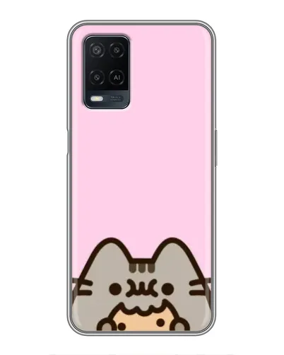 Чехол для OPPO A54 с картинкой «Pusheen и печенье» Чехол для OPPO A54 с картинкой «Pusheen и печенье»