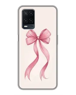 Чехол для OPPO A54 с картинкой «Розовый бант»