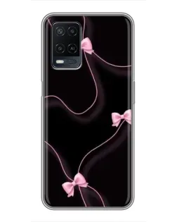 Чехол для OPPO A54 с картинкой «Розовые ленты»