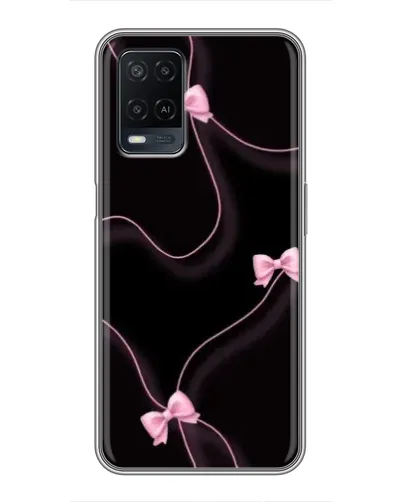 Чехол для OPPO A54 с картинкой «Розовые ленты»