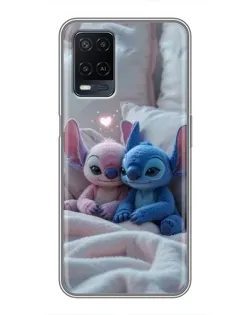 Чохол для OPPO A54 з картинкою «Плюшеві Стіч Ангел»