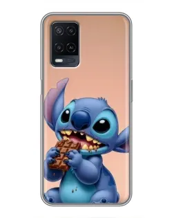 Чохол для OPPO A54 з картинкою «Стіч їсть шоколад»