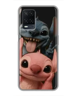 Чохол для OPPO A54 з картинкою «Стіч та Ангел»